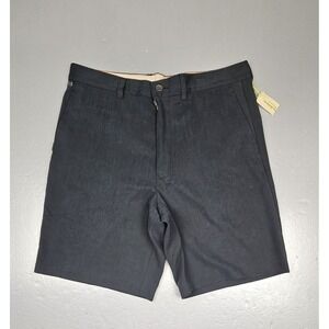 Tommy‎ Bahama Chino Shorts Mens 32. Flying Fishbone Black Front Pleated